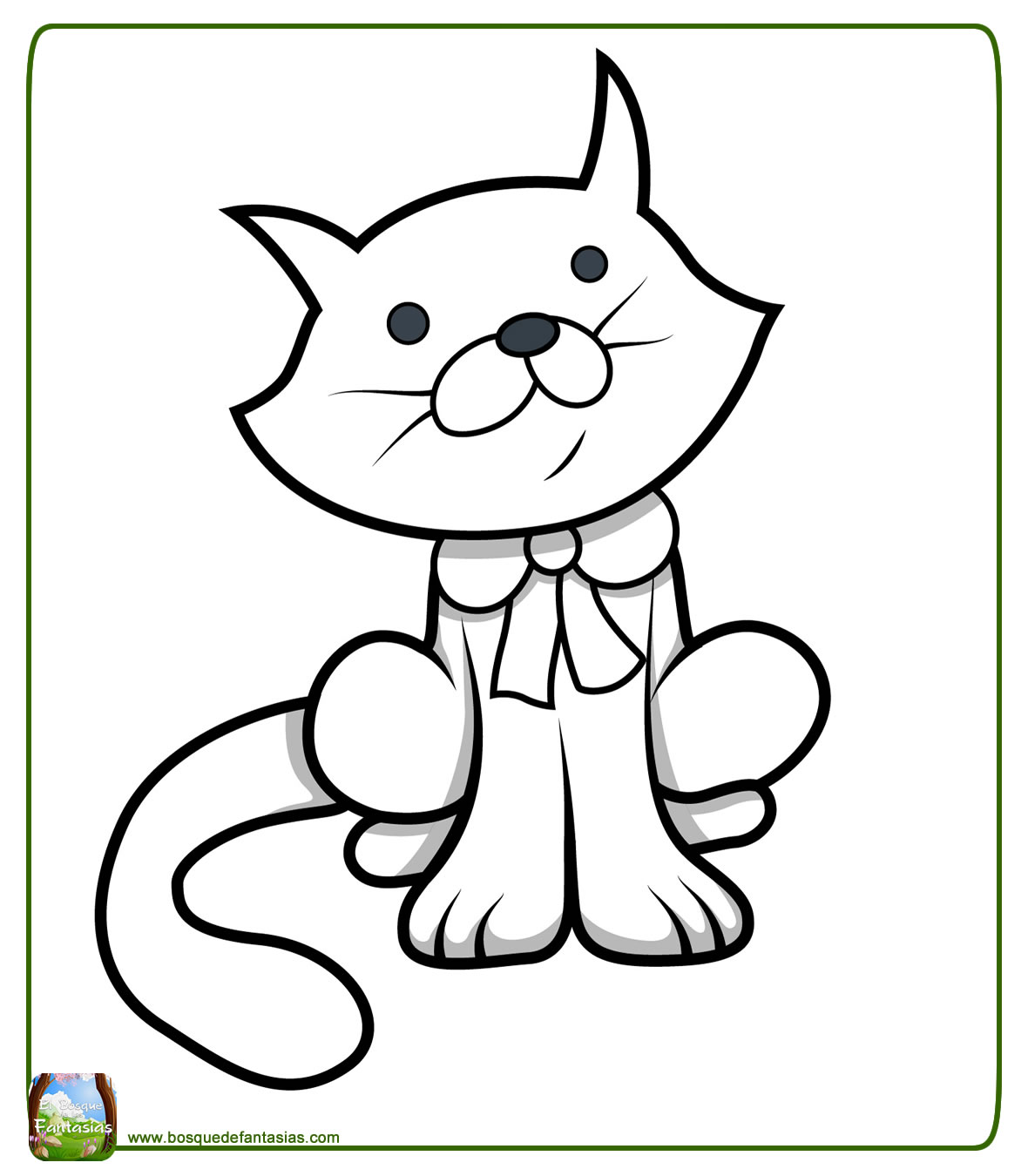 Lindos Dibujos De Gatos Para Colorear In Kitten Drawing Kittens
