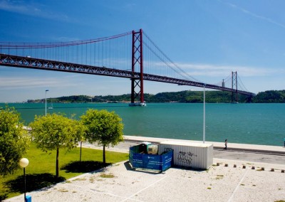 Paisaje del puente de Lisboa