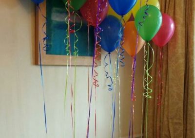 decoración con globos para fiestas