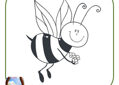 dibujos de abejas para niños