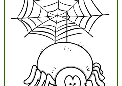 dibujos de arañas para imprimir