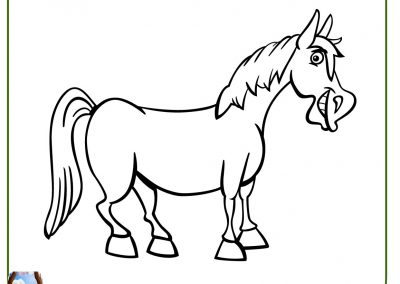 dibujos de caballos para colorear e imprimir