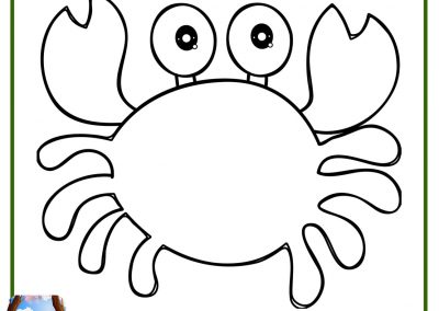 dibujos de cangrejos para colorear e imprimir