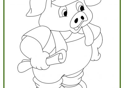 dibujos de cerdos para colorear