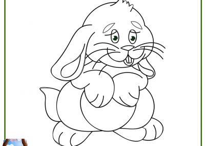 dibujos de conejos para colorear e imprimir