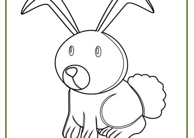 dibujos de conejos tiernos para colorear
