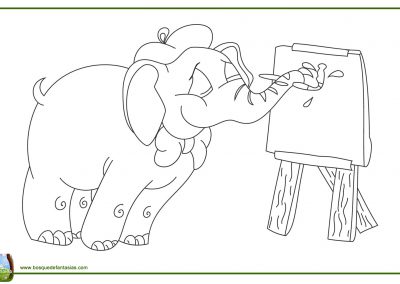 dibujos de elefantes bebes