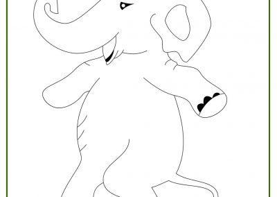 dibujos de elefantes tiernos
