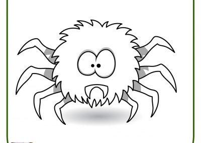 dibujos de halloween arañas