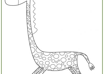 dibujos de jirafas infantiles tiernas