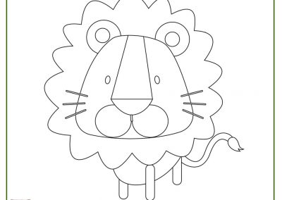 dibujos de leones para imprimir