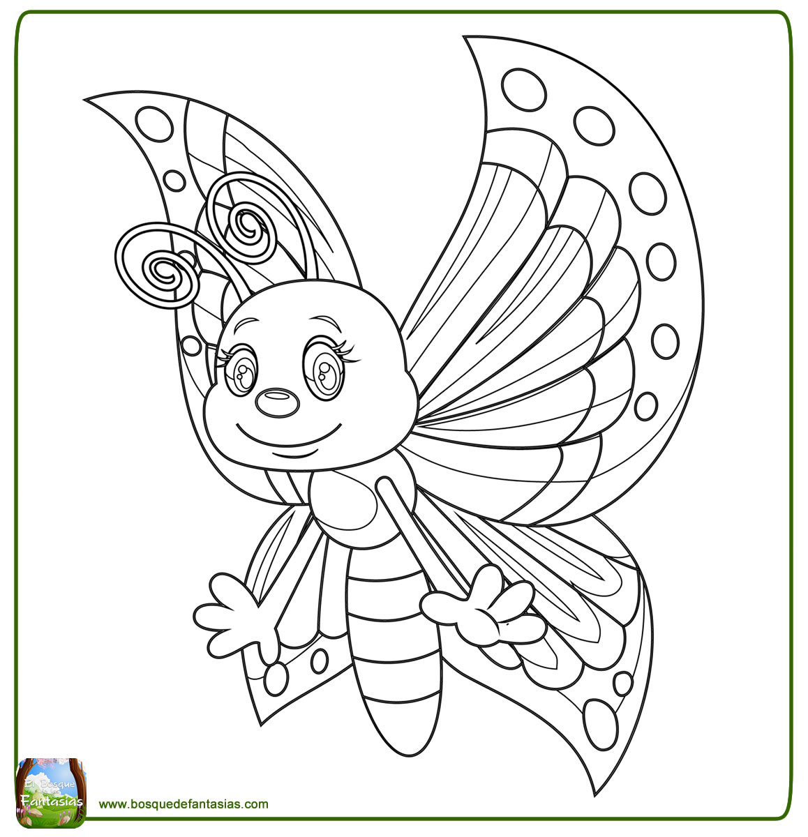 110 dibujos de Mariposas para colorear Oh Kids Page 10