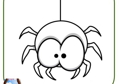 dibujos de telarañas y arañas
