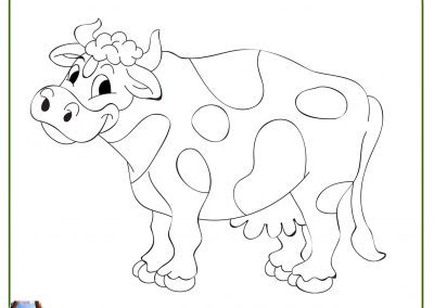 dibujos de vacas para colorear e imprimir