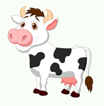 dibujos de vacas para colorear