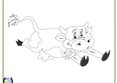 dibujos de vacas para niños