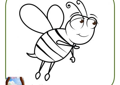 dibujos para colorear de abejas infantiles
