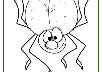 dibujos para colorear de arañas infantiles