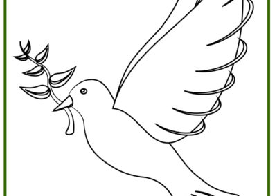 dibujos para colorear dia de la paz