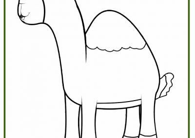 imágenes de camellos para colorear