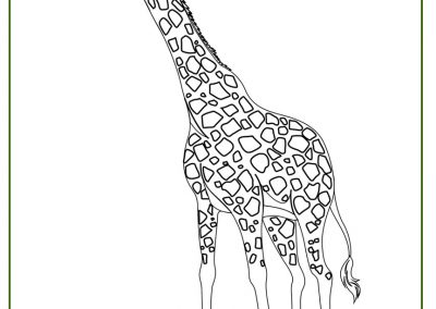 imágenes de jirafas para colorear e imprimir