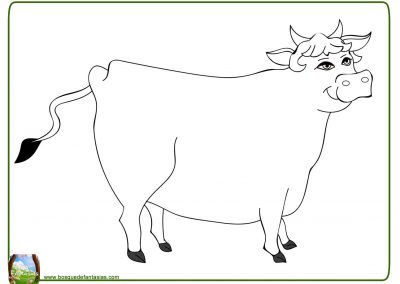 imágenes de vacas para colorear