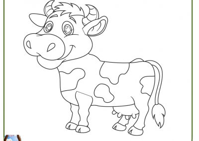 imágenes para colorear de vacas
