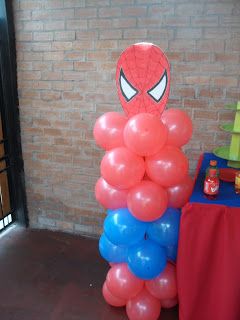 spiderman con globos
