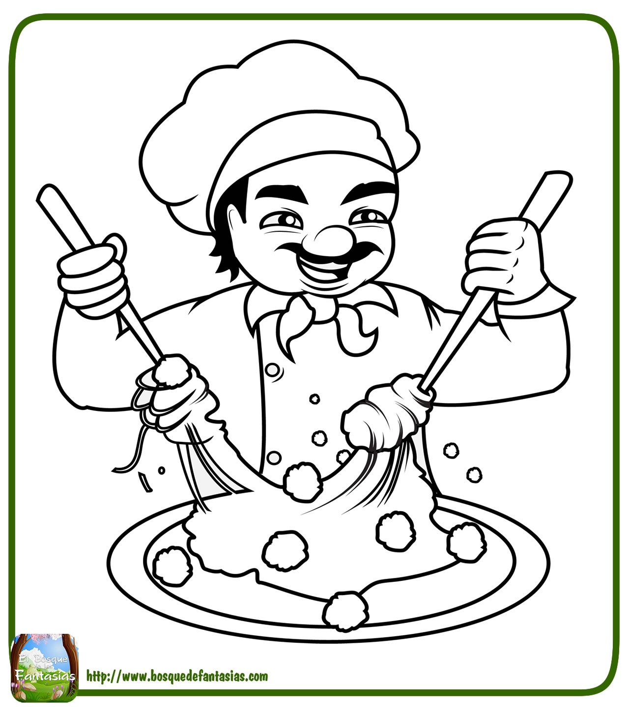 Sintético 95+ Imagen Dibujos De Cocineros Graciosos Para Colorear ...