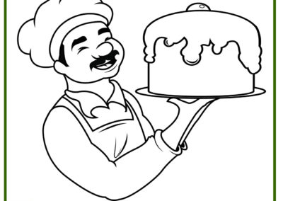 dibujos para colorear de cocineros