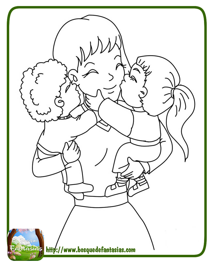 Dibujos Para Colorear De Madres Para Ni os 7 Dibujos Del D a De La