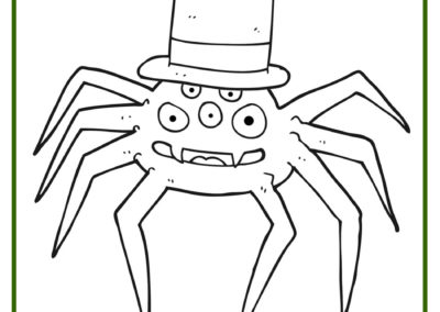 dibujos halloween arañas