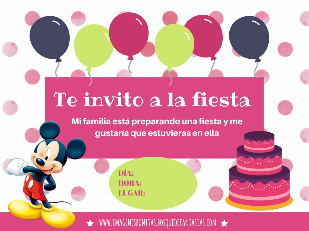 hospital Perspectiva Importancia INVITACIONES DE MICKEY MOUSE ® Cumpleaños y fiestas infantiles