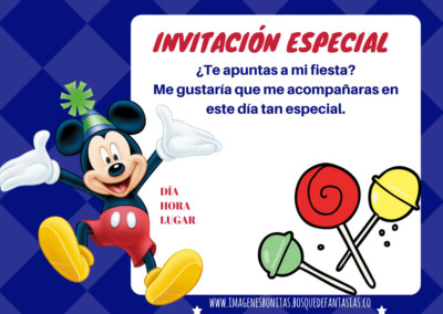 tarjeta de Mickey Mouse